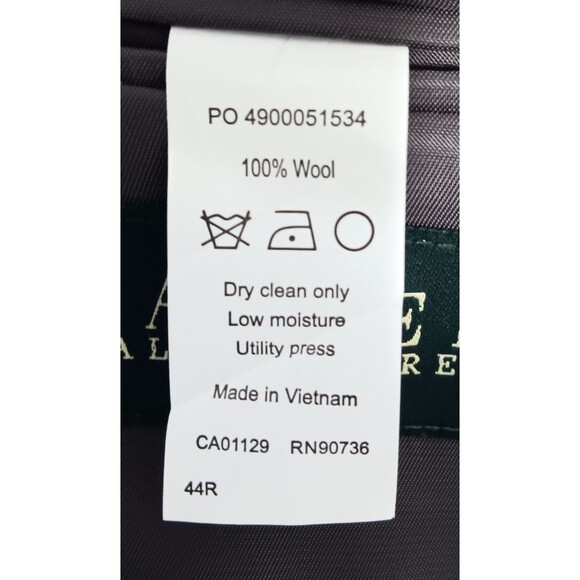 Ralph Lauren Blazer Sport Coat Men 44R Gray 100% Wool Tweed Suit Jacket 2 Button - Picture 9 of 10